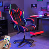 Gaming Chair with RGB LED illuminat Ergonomic Computer Swivel Office Chair