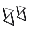 2x Industrial Steel Metal Table Legs Triangle Frame for Dining/Bench/Office/Desk
