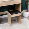 Dressing Table with LED Mirror Modern Makeup Desk Vanity Table Set + Stool