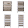 Plastic Storage Drawers Tower Unit Desktop Files Cabinet Make Up Box With Wheels