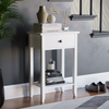 Console Table 1 Drawer White Storage Wood Side Sofa Hallway Entrance Furniture