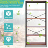 5 Tier Industrial Bookshelf Standing Storage Shelf Shelving Units Bookcase 180cm
