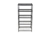 Rhino Racking Wire Shelving Unit, Black, 1000kg Load Weight, 183x90x60cm