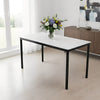 Modern Marble Dining Table 120x70cm Rectangle Dinner Table Kitchen Restaurant
