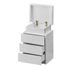 Multi-type Modern High Gloss Bedside Table Storage Drawer Nightstand Cabinet LED