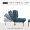 Occasional Recliner with Ottoman, 3-Position Adjustable Reclining Lounger Chair