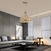 Elegant K9 Crystal Glass Chandelier 5-Light Ceiling Pendant Lighting Fixture E14