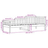 Day Bed 90x190 cm Solid Wood Pine