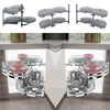 Pull out Blind Corner Basket Twin Shelves Holder Rack Soft Close Cabinet Kitchen