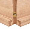 BaraSh Wall Shelf Brown 140x60x(2-6) Treated Solid Wood Oak,Wall Shelves, W7K7