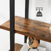Large Industrial Bookcase Wood Vintage Heavy Duty Storage Unit Display Bookshelf