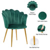 Dressing Chair Armchair Velvet Bedroom Modern Upholstered Green Living Room