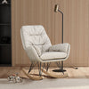 Modern Velvet Upholstered Rocking Chair Bedroom Lounge Recliner Rocker Armchair
