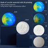 Modern Planet Earth Balls Globe Ceiling Pendant Light Shade Lampshade LED Bulb