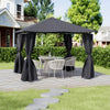 XL Patio Gazebo Canopy Garden Pavilion Tent Shelter with Sidewalls , Steel Frame