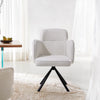 Modern Teddy Fleece Office Chair Swivel Mid-Back Leisure Desk Chair Metal Legs