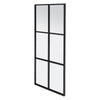 50x120CM WINDOW STYLE MIRROR LIVING ROOM DECOR HALLWAY GARDEN WALL GLASS (BLACK)