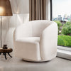 Teddy Fleece Tub Chair Swivel Tufted Armchair Sofa Lounge Living Bedroom Balcony