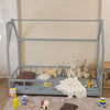 Grey Pine Wooden Bed Frame 3FT Single Platform Slatted Bedstead Bedroom Furnitur