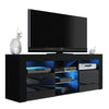 TV Unit Cabinet | TV Stand 145cm | Sideboard with High Gloss Doors | Free LED