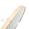 Black/Gold Bedroom Bathroom Wall Mounted Thin Mirror Wash Basin Dressing Mirror