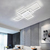 Square/Ring LED Ceiling Lamp Cool White Light Chandelier Fixture Bedroom Living