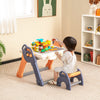 6 in-1 Multi-Activity Kids Play Table & Chair Set Foldable Toddler Art Easel Set