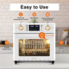 Air Oven 26L Low Fat Healthy Cooker Air Fryer Oil Free 360° Hot Air Circulation