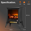 Electric Fireplace Fire with Wood Flame Heater Stove Log Burner Fan Heat 2KW Zfo