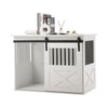 Dog Crate FurnitureDog Crate End Table w/ Iron Doors, Indoor End Table Sideboard