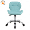 Computer Desk Chair Office Cushioned Chair Chrome Legs Swivel Fabric/PU/Velvet