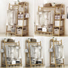 Clothes Rail Rack Garment Hanging Stand Shoe Rack Storage Shelf Open Wardrobe