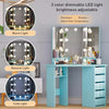 Dressing Table with LED Mirror Makeup Desk Vanity Table with 2 or 5 Drawers New