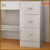 Modern Vanity Dressing Table with LED Light Mirror Storage Shelves & 4 Drawers
