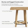 Square Dining Table for 2-4, 80cm Modern Small Kitchen Table for Dinner Room