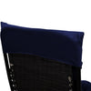 Zero Gravity Chair Set of 2 Outdoor Garden Sun Lounger Padded Recliner Cushions