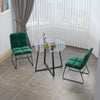 Round Tempered Glass Dining Table 2-4 Seater Living Room Kitchen Dinner Table UK