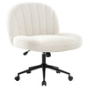 Ergonomic Office Chair Fabric Padded, Height Adjustable, Swivel Wheels, Mid Back