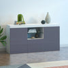 Modern TV Unit Cabinet Sideboard High Gloss 3 Door Cupboard with LED Light NEW