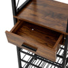 MultiTier Wood 20 Bottles Wine Display Shelves Storage Holder Free Standing Rack