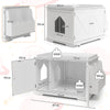 Large Cat Litter Box Enclosure Hidden Cat Washroom Cat House with Storage Rack