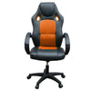 Office Chair Ergonomic Gaming Chair Height Adjust with Armrest PU Leather Seat