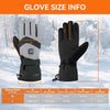 Heated Gloves for Men Women, Rechargeable 7.4V 3000mAh Battery Electric Heating