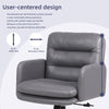 Ralex-chair Adjustable Home Office Chair, Modern Mid Back Desk Chair, Grey