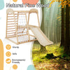 6-in-1 Indoor Jungle Gym Climbing Toy Kids Wooden Playground Climber Playset