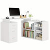 Desk With Shelves And Drawers, L-shaped Desk, L-shaped Corner Desk, Large