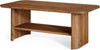Solid Wood Coffee Table for Living Room, 47.24" Rectangle Center Table for Home