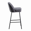 2X Breakfast Bar Stools Thickened Pad Linen Dining Chairs for Counter Kitchen