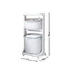 Rolling Laundry Sorter Cart Washing Basket Clothes Hamper Storage Bin On Wheels