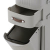 Kitchen Trash Can Recycling Pedal Dustbin Rubbish Waste Bin Recycle Garbage Can